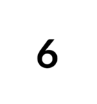 数字で返事できるスタンプ（個別スタンプ：12）