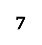 数字で返事できるスタンプ（個別スタンプ：13）