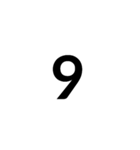 数字で返事できるスタンプ（個別スタンプ：15）