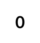 数字で返事できるスタンプ（個別スタンプ：16）