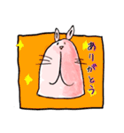 手描きうさぎさん。（個別スタンプ：15）