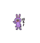 世の中をばかにしたようなかおのウサギ（個別スタンプ：1）
