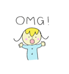 イングリッシュハッピーガール（個別スタンプ：9）