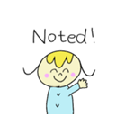 イングリッシュハッピーガール（個別スタンプ：21）