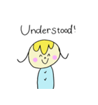 イングリッシュハッピーガール（個別スタンプ：22）