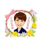 似顔絵 着物（個別スタンプ：2）