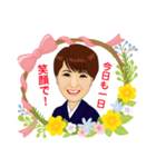似顔絵 着物（個別スタンプ：8）