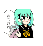 黒セーラーちゃん（個別スタンプ：1）