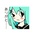 黒セーラーちゃん（個別スタンプ：3）
