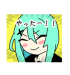 黒セーラーちゃん（個別スタンプ：4）