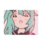 黒セーラーちゃん（個別スタンプ：21）