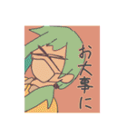 黒セーラーちゃん（個別スタンプ：24）