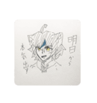 一発描きkuroスタンプ（個別スタンプ：1）