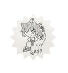 一発描きkuroスタンプ（個別スタンプ：6）