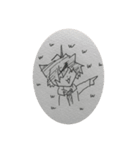 一発描きkuroスタンプ（個別スタンプ：7）