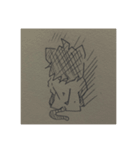 一発描きkuroスタンプ（個別スタンプ：8）