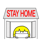 STAY HOME☆マスクボブガール（個別スタンプ：1）