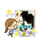 猫のアトムとリスのるかの仲良しスタンプ（個別スタンプ：27）