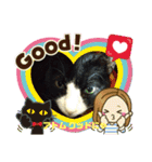 猫のアトムとリスのるかの仲良しスタンプ（個別スタンプ：40）