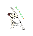 ヨガおじさんの擬音祭り。（個別スタンプ：7）