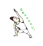 ヨガおじさんの擬音祭り。（個別スタンプ：13）