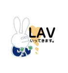 しんぐるうさぎ 男性CA編（個別スタンプ：33）