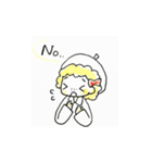 ベレー帽の男の子と女の子たち。（個別スタンプ：11）