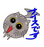 三匹の丸い猫（個別スタンプ：1）