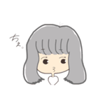 すぐ拗ねる素直になれない女の子（個別スタンプ：1）