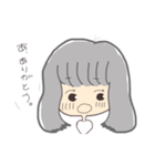 すぐ拗ねる素直になれない女の子（個別スタンプ：3）
