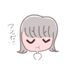 すぐ拗ねる素直になれない女の子（個別スタンプ：6）