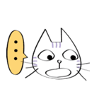 三白眼ネコと家族（個別スタンプ：5）