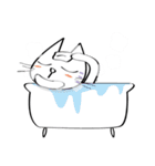 三白眼ネコと家族（個別スタンプ：36）
