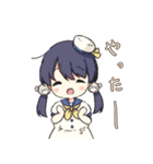 くまうさwithセーラー服（個別スタンプ：2）