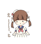 くまうさwithセーラー服（個別スタンプ：28）