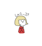 英語を話したいおんなのこ（個別スタンプ：3）