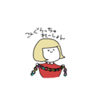 英語を話したいおんなのこ（個別スタンプ：5）