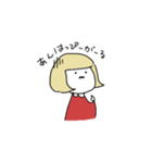 英語を話したいおんなのこ（個別スタンプ：8）