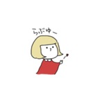 英語を話したいおんなのこ（個別スタンプ：9）