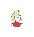 英語を話したいおんなのこ（個別スタンプ：11）