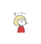 英語を話したいおんなのこ（個別スタンプ：15）