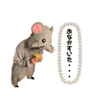 ネズミと私（個別スタンプ：3）
