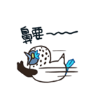 愚かな小さな青い足（個別スタンプ：18）