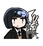 ぱっつん女の子スタンプ‼（個別スタンプ：1）