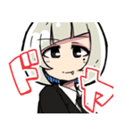 ぱっつん女の子スタンプ‼（個別スタンプ：14）