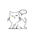 貧血気味なオッドアイの白ねこ（個別スタンプ：8）