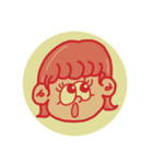 レトロ感あるかわいい女の子（個別スタンプ：3）