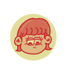 レトロ感あるかわいい女の子（個別スタンプ：4）