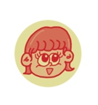 レトロ感あるかわいい女の子（個別スタンプ：5）