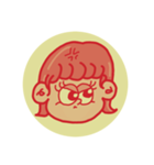 レトロ感あるかわいい女の子（個別スタンプ：6）
